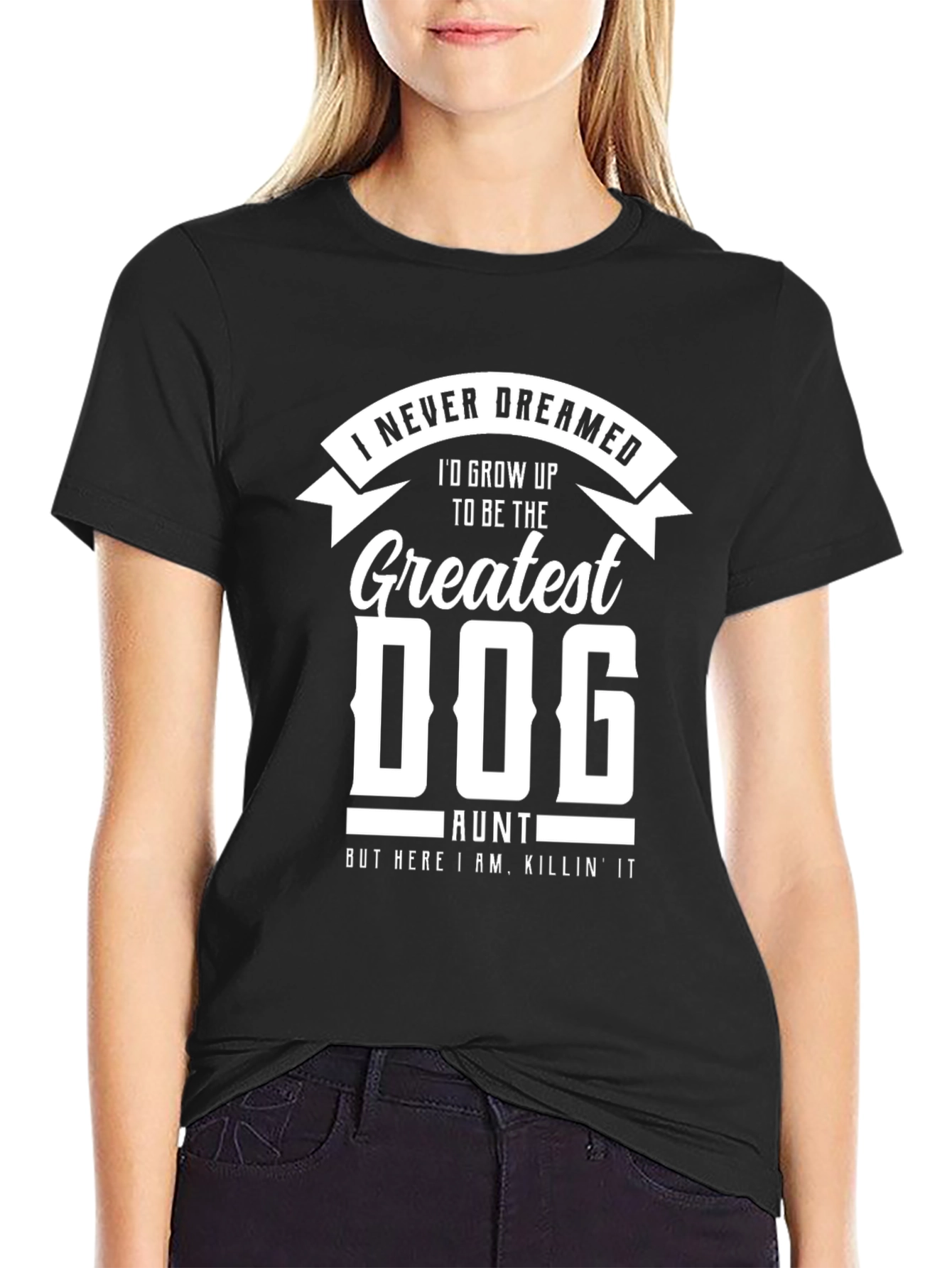 Greatest Dog Aunt T-Shirt Funny Pet Lover Tee