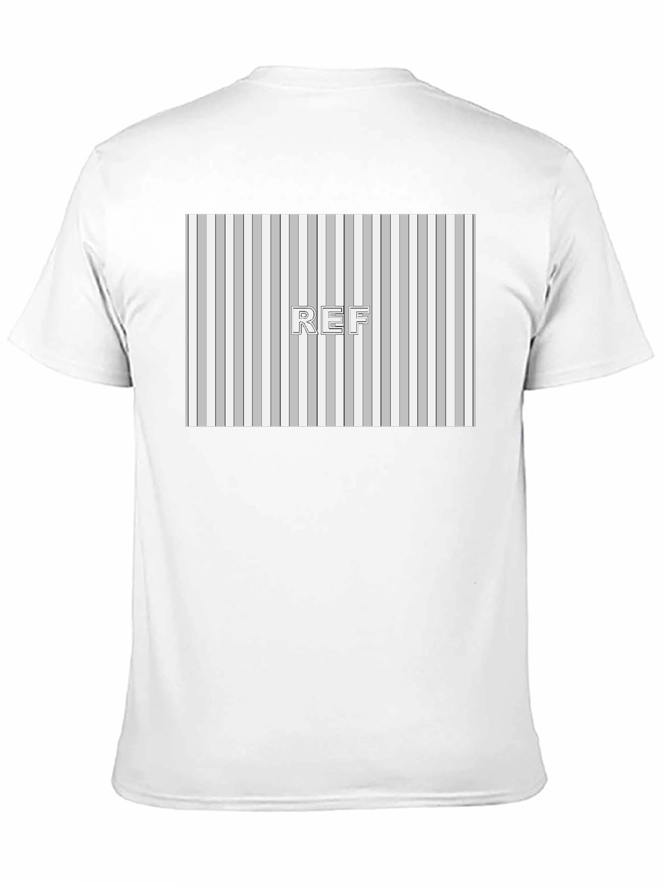 Striped Pattern REF Graphic Tee - Black