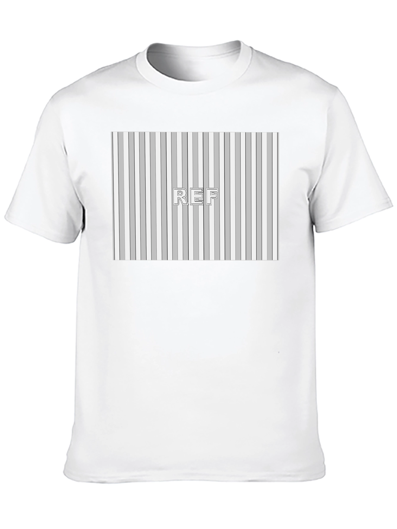 Striped Pattern REF Graphic Tee - Black