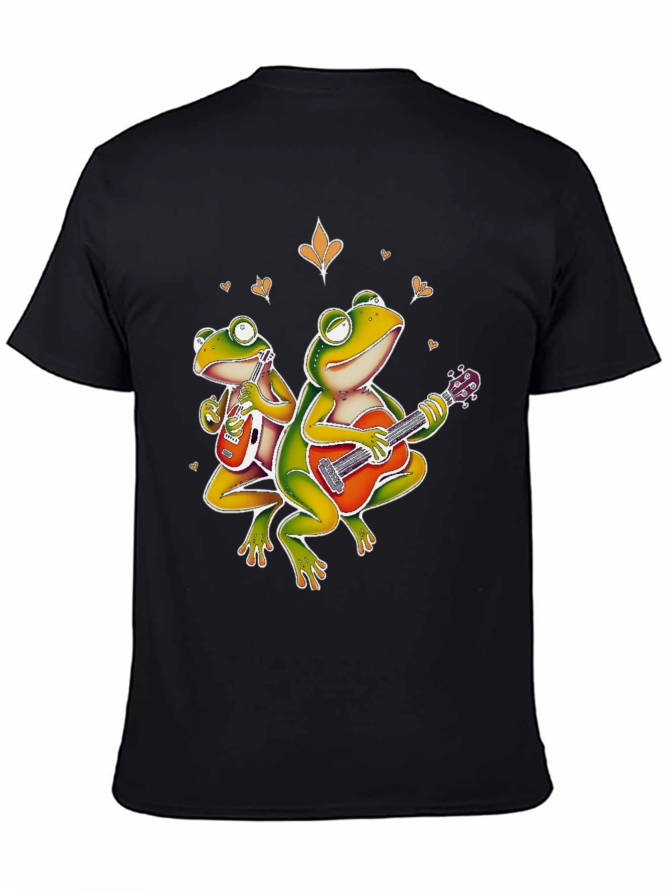 Frog Band Graphic T-Shirt - Cool Musician Design