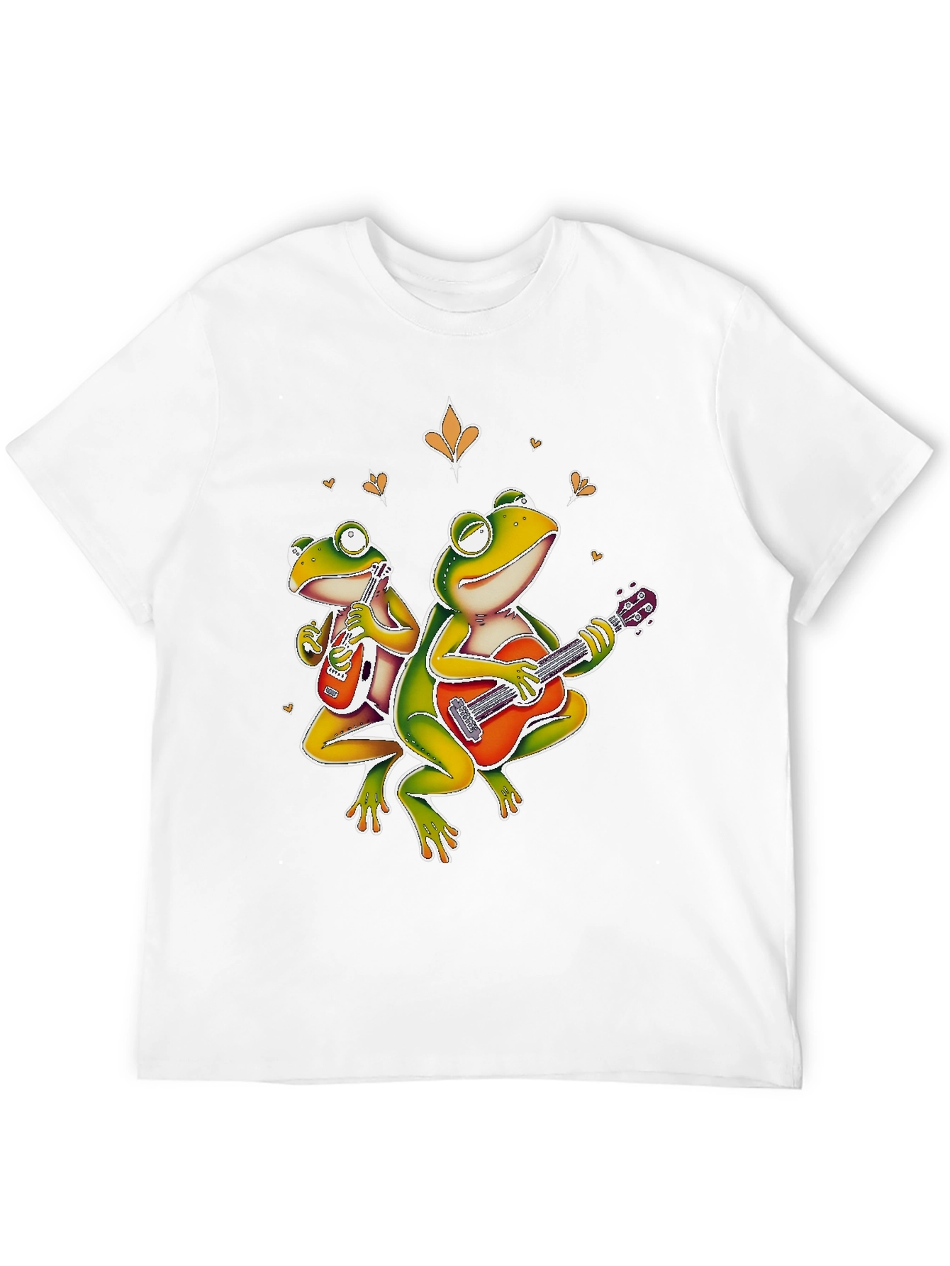 Frog Band Graphic T-Shirt - Cool Musician Design