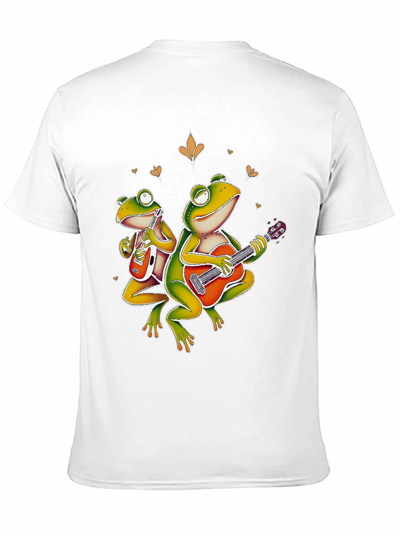 Frog Band Graphic T-Shirt - Cool Musician Design