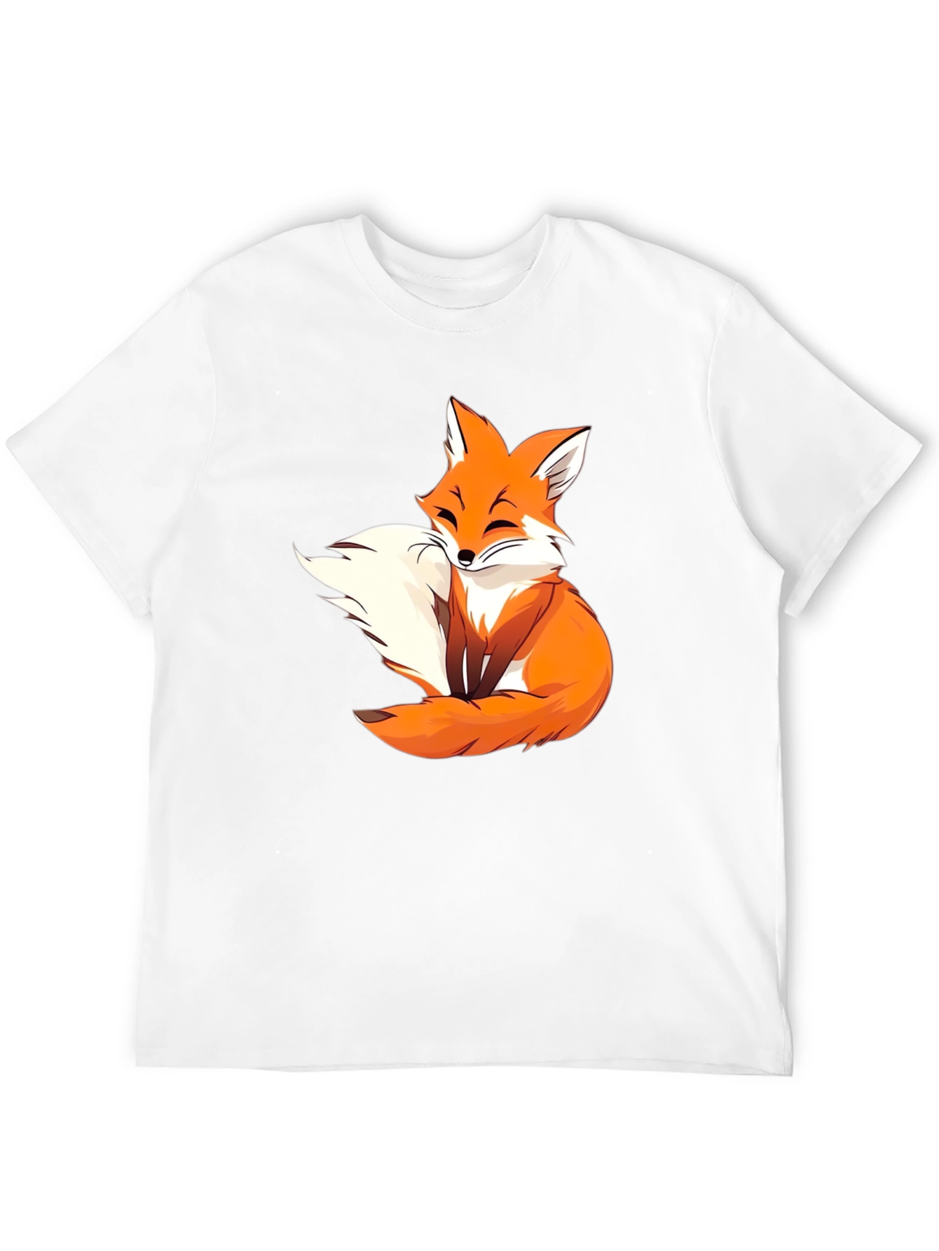 Cute Fox Graphic Tee - Black Unisex T-Shirt