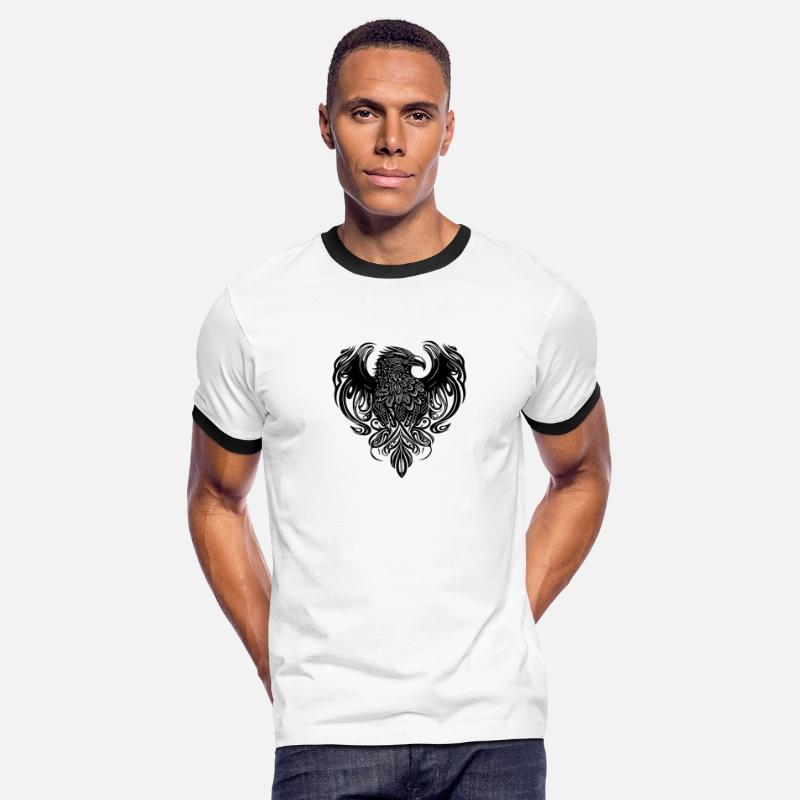 Eagle Head In Tattoo Cartoon Style Logo