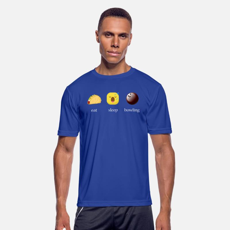 Eat Sleep Bowling Repeat Emoticons Graphic