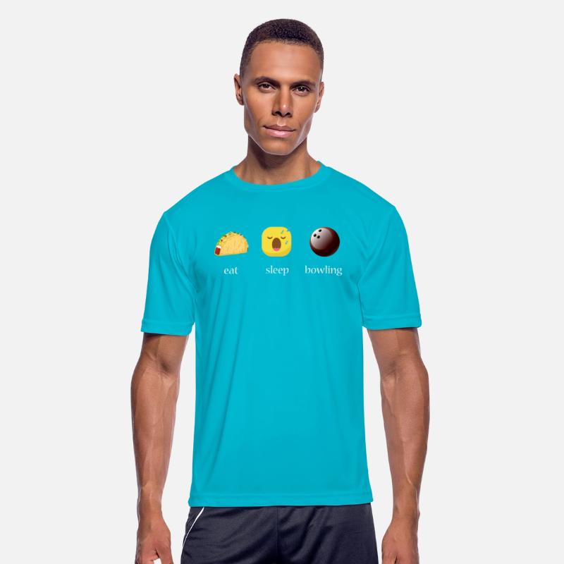 Eat Sleep Bowling Repeat Emoticons Graphic
