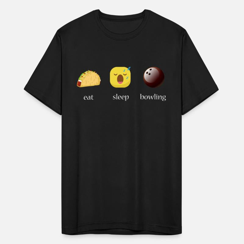 Eat Sleep Bowling Repeat Emoticons Graphic
