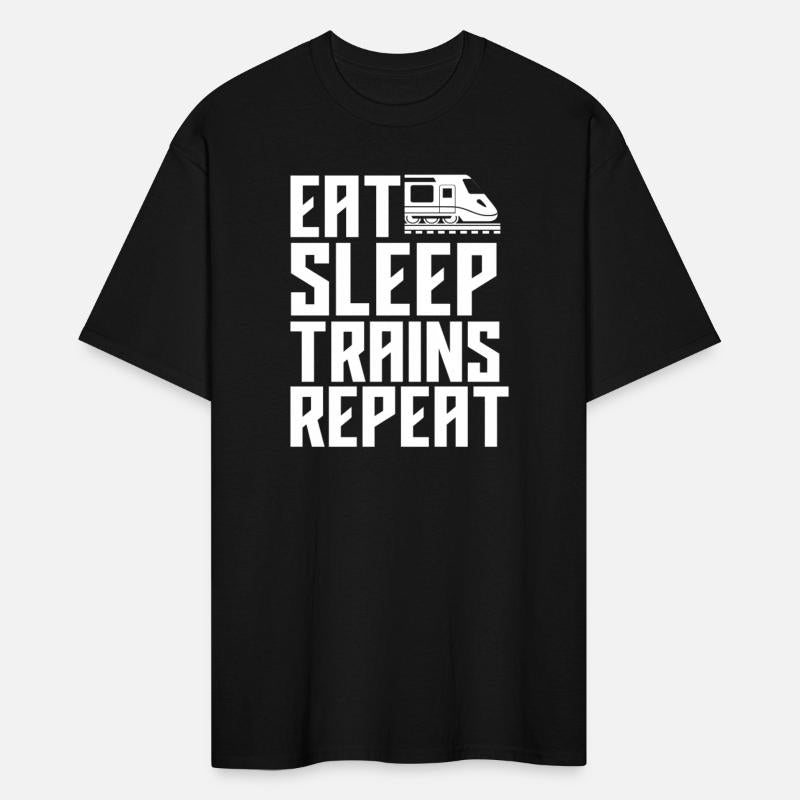 Eat Sleep Trains Funny Train Gift