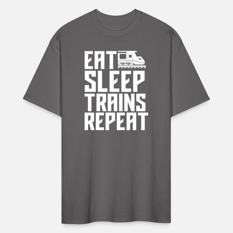 Eat Sleep Trains Funny Train Gift