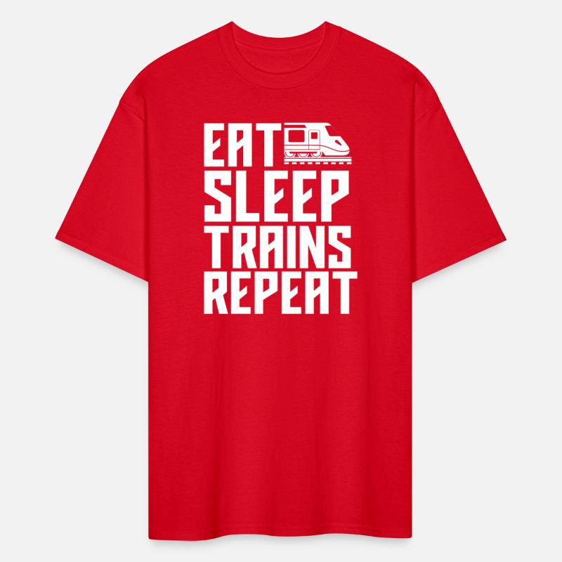 Eat Sleep Trains Funny Train Gift