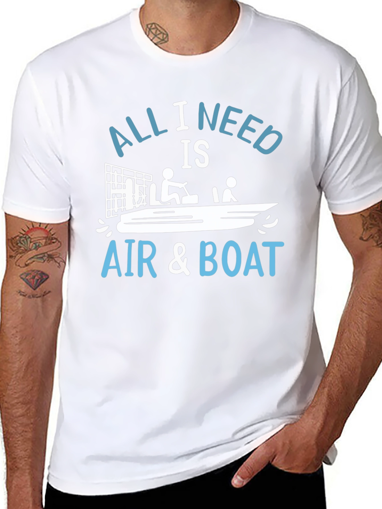 All I Need Is Air & Boat Graphic T-Shirt