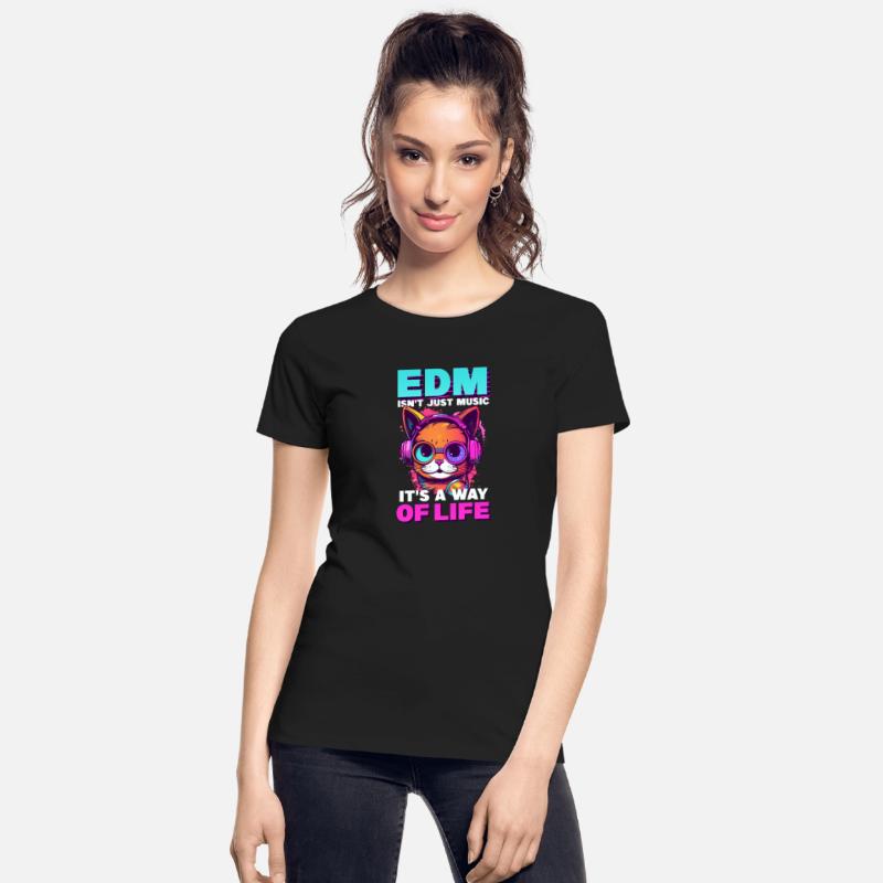 Edm Rave EDM Isn't Music It's Life Cat Headphones
