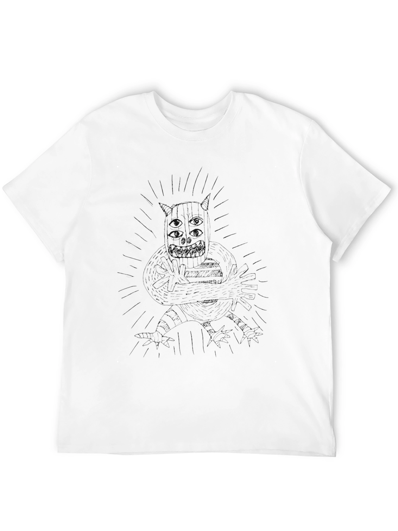 Mens Black Crew Neck T-Shirt