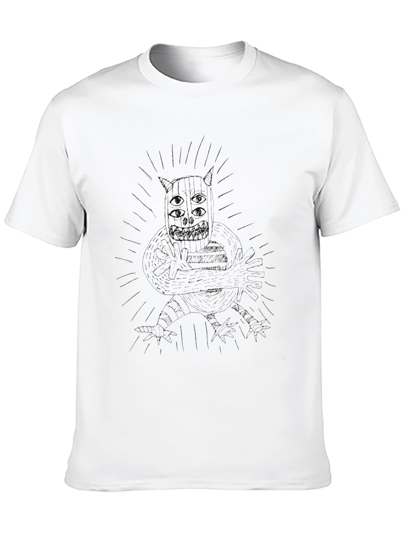 Mens Black Crew Neck T-Shirt