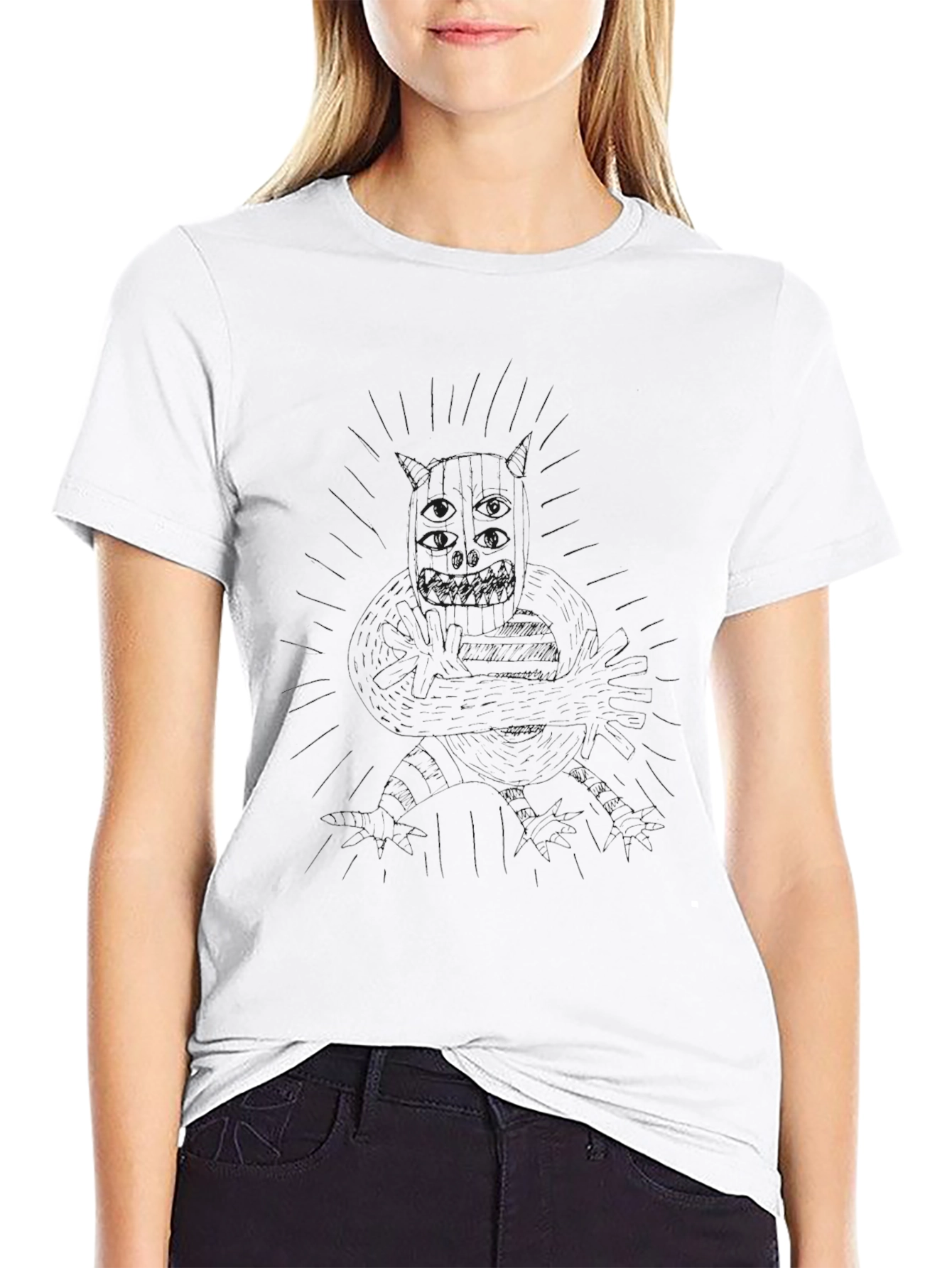 Mens Black Crew Neck T-Shirt