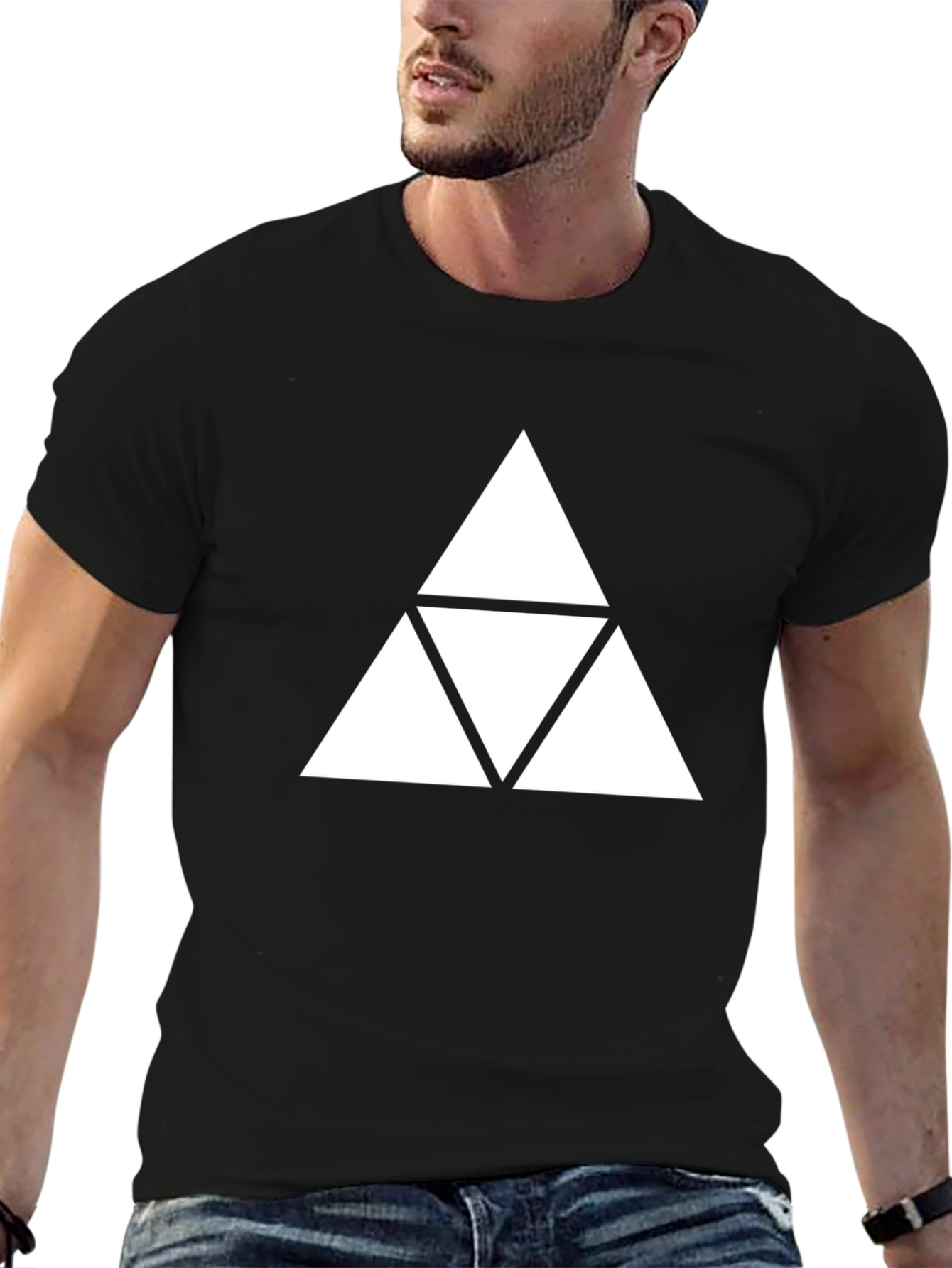 Triforce Graphic Tee - Black Zelda Inspired Shirt