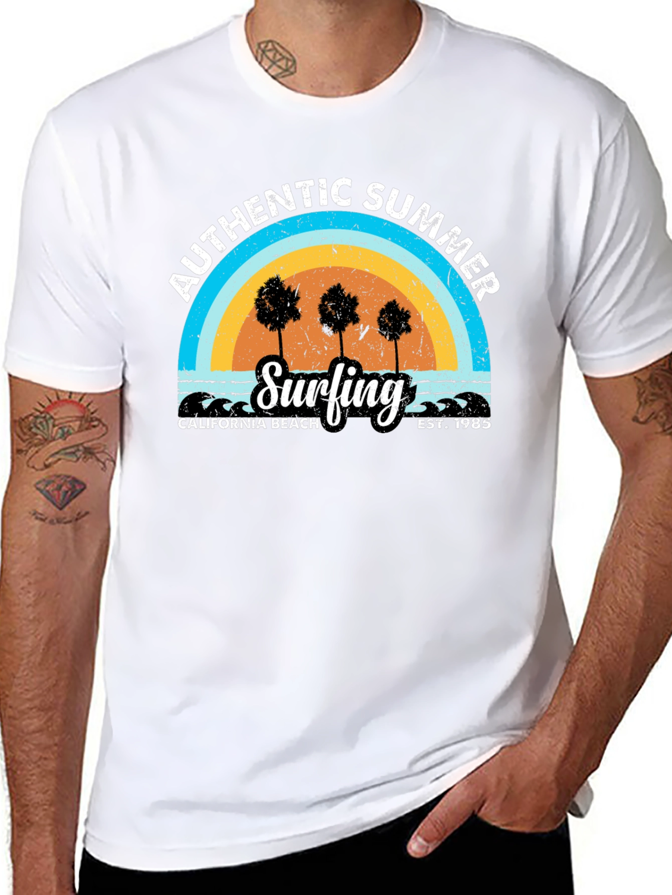 Authentic Summer Surfing T-Shirt