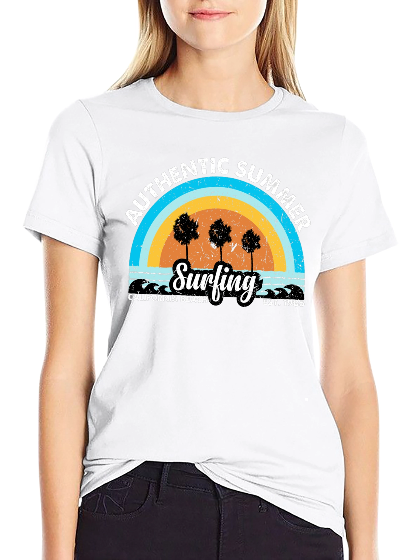 Authentic Summer Surfing T-Shirt