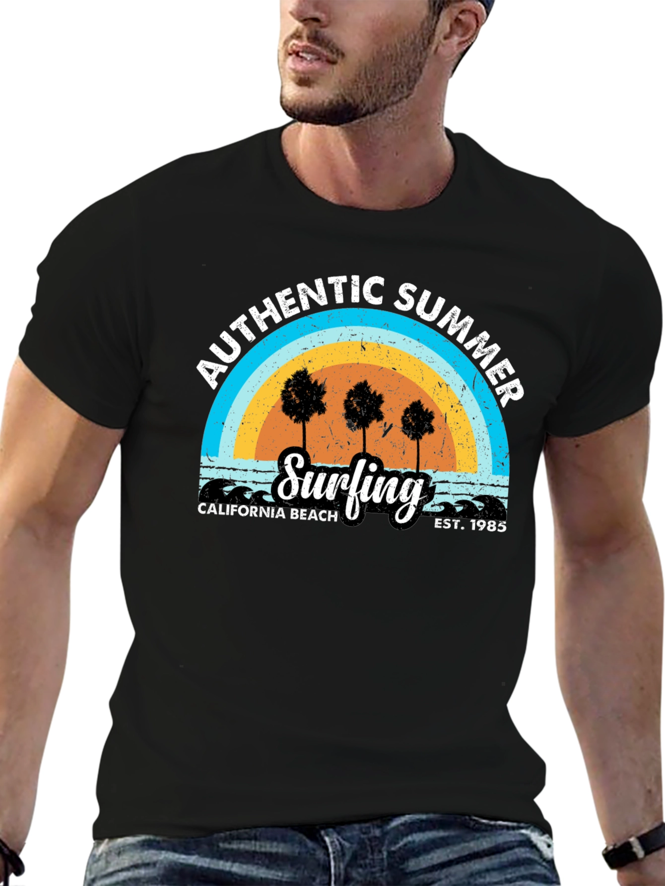 Authentic Summer Surfing T-Shirt