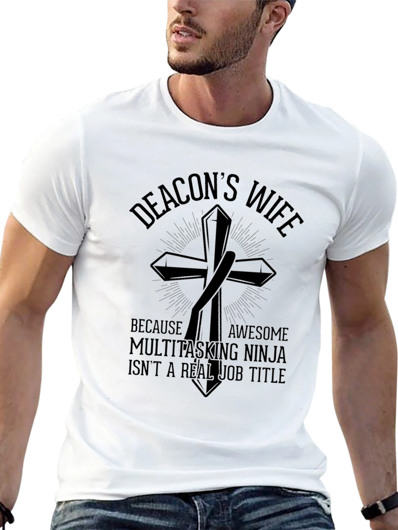 Deacons Wife T-Shirt - Awesome Multitasking Ninja Tee
