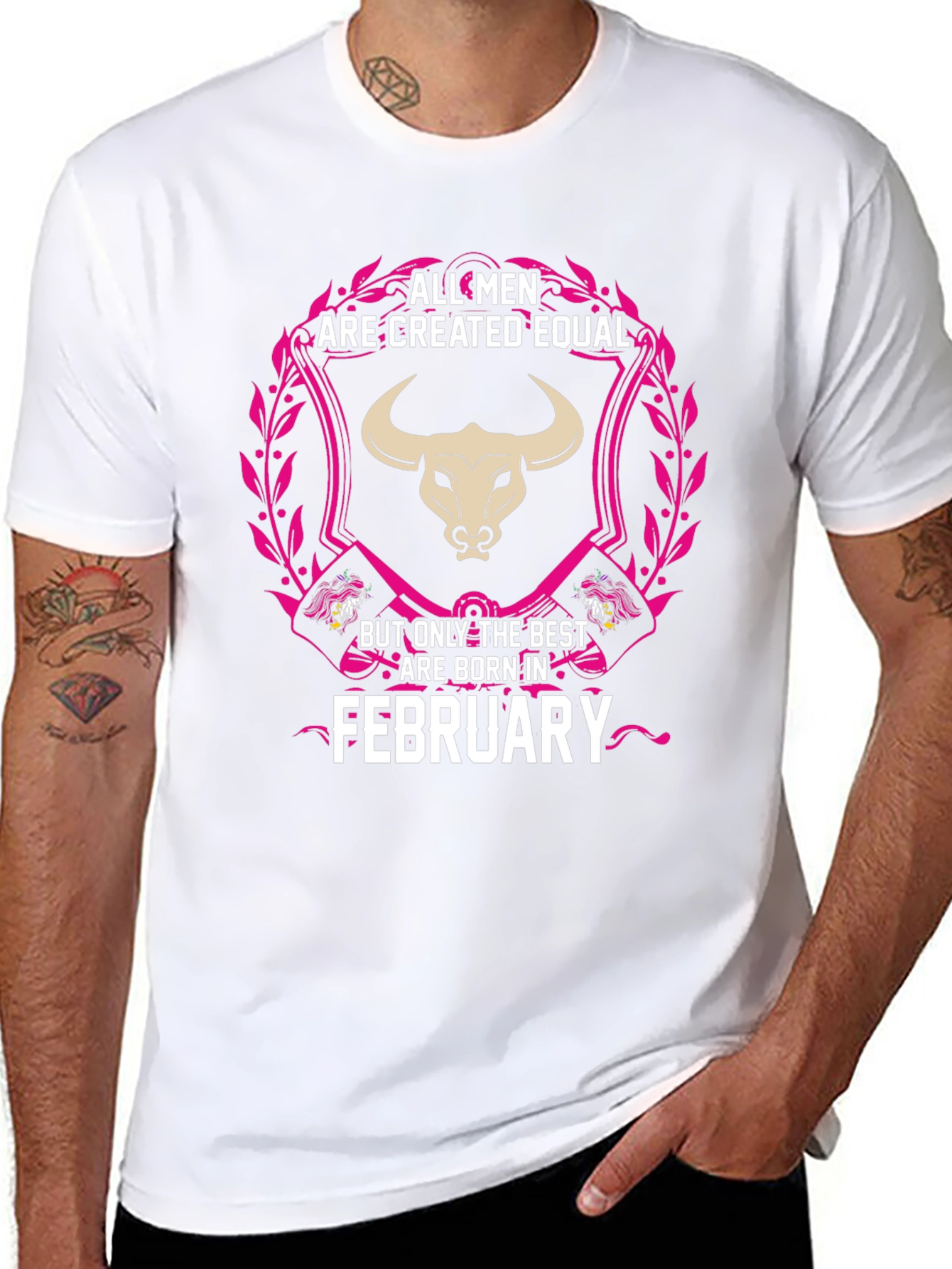 All Men Are Created Equal February Birthday T-Shirt