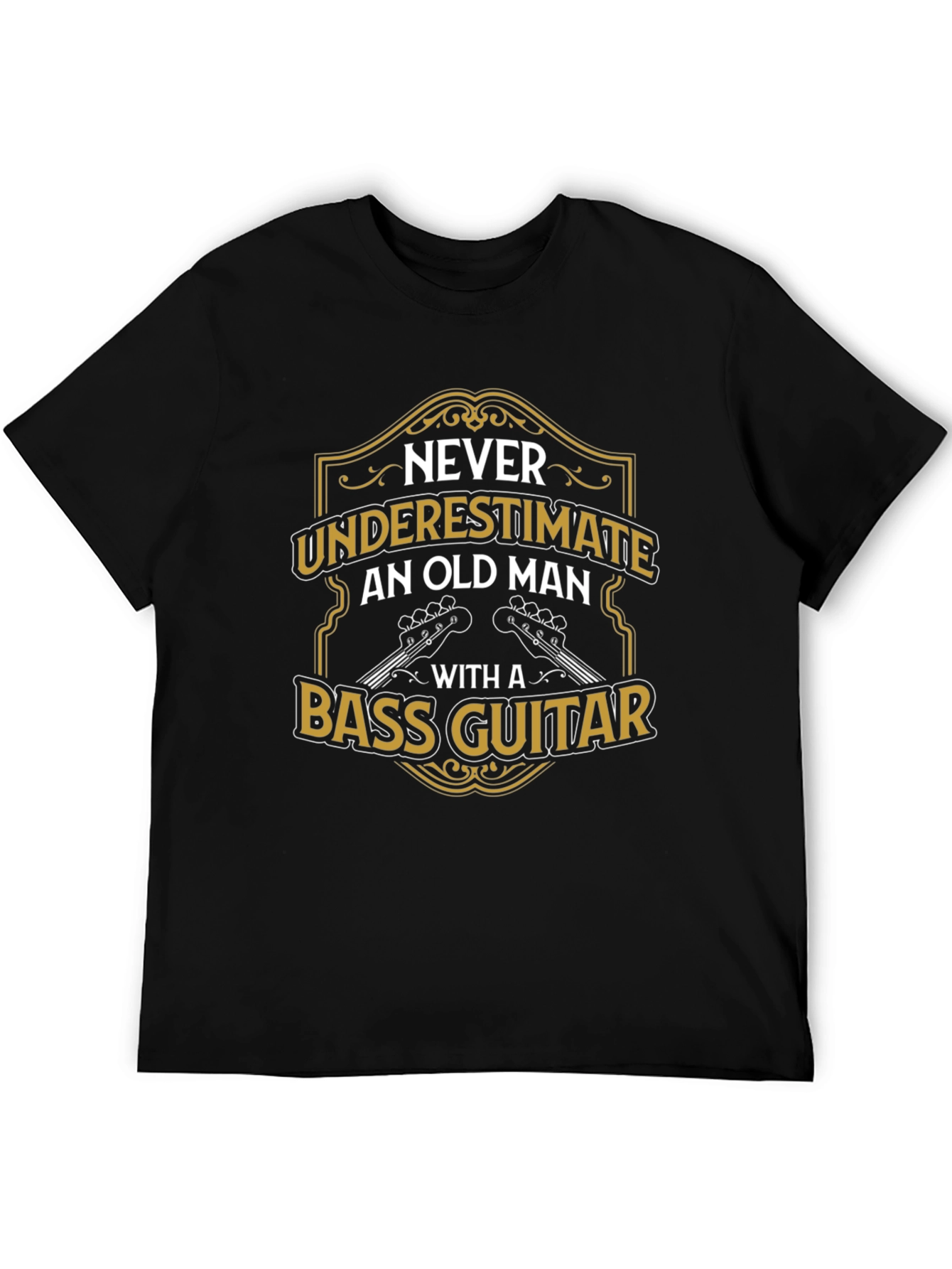 Old Man Bass Guitar T-Shirt