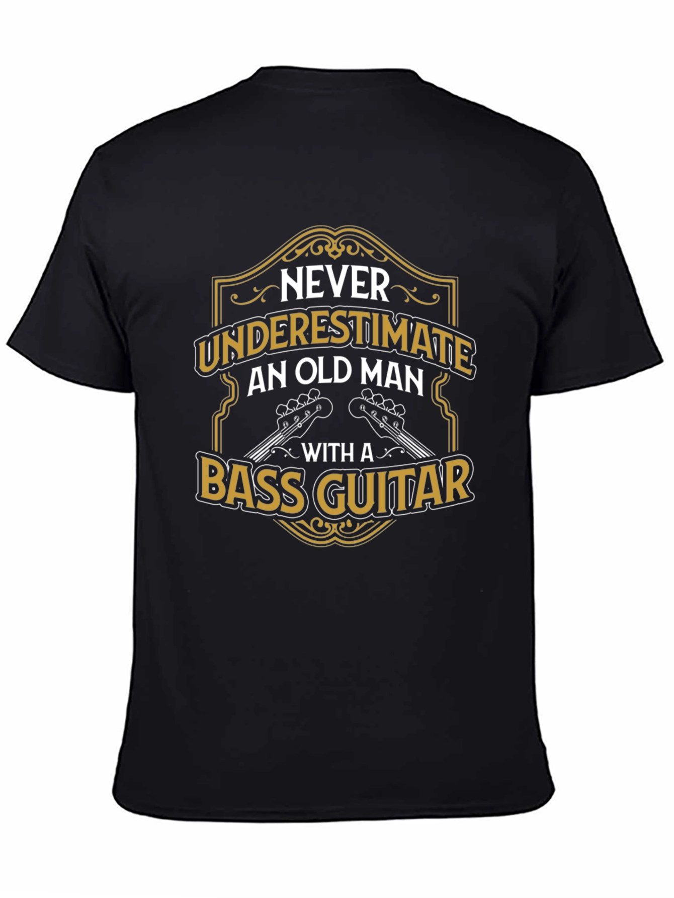 Old Man Bass Guitar T-Shirt