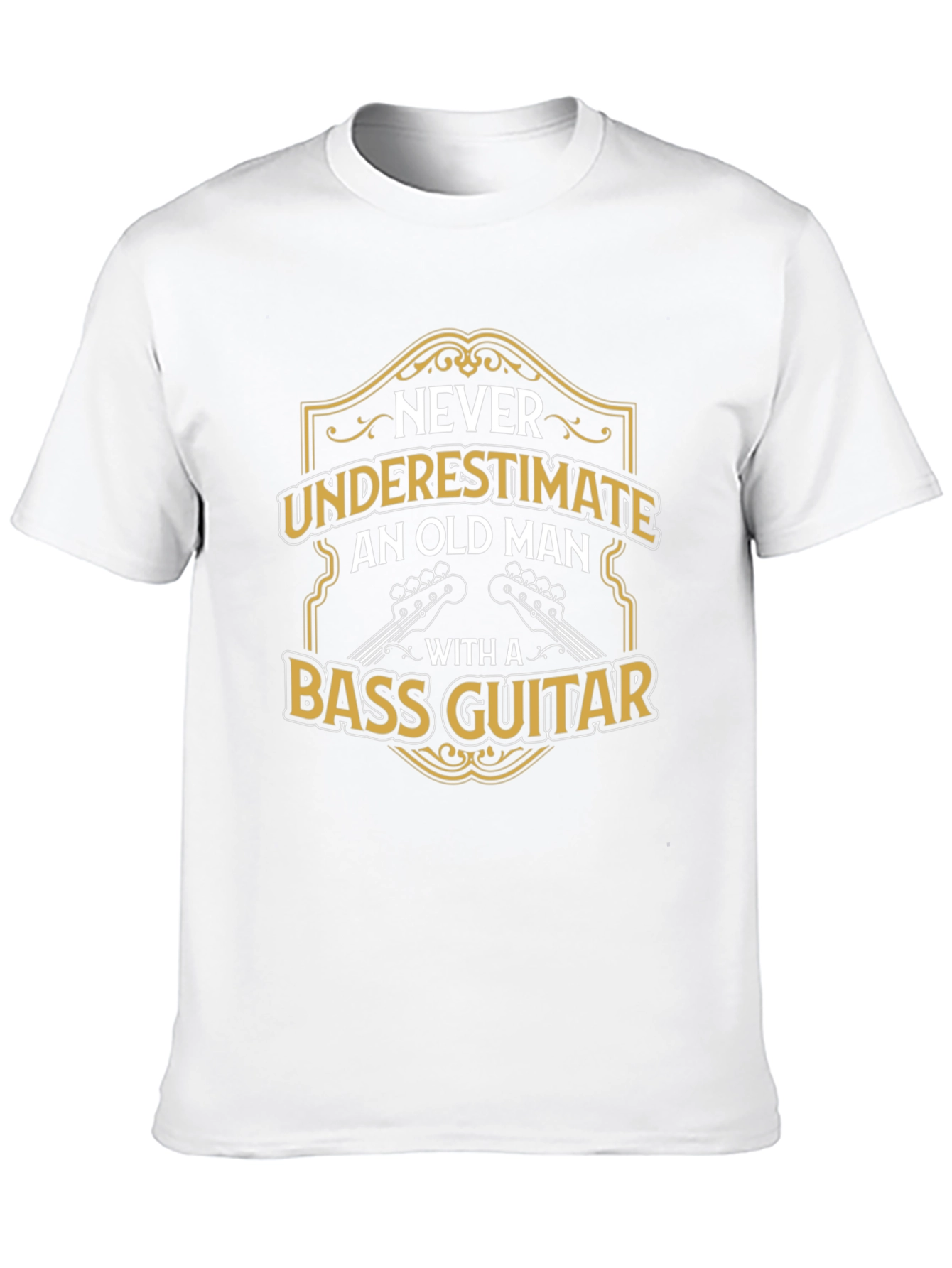 Old Man Bass Guitar T-Shirt