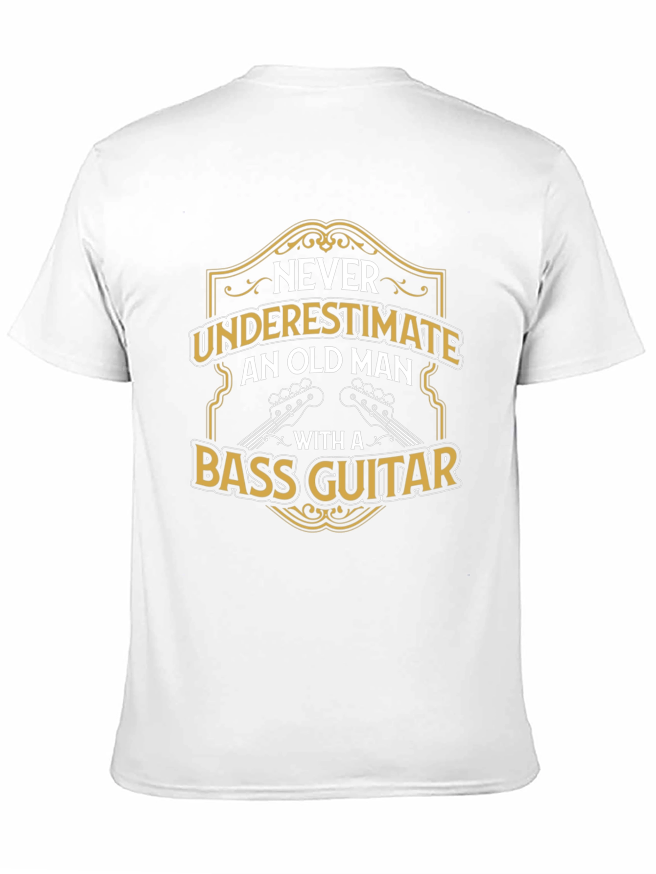Old Man Bass Guitar T-Shirt