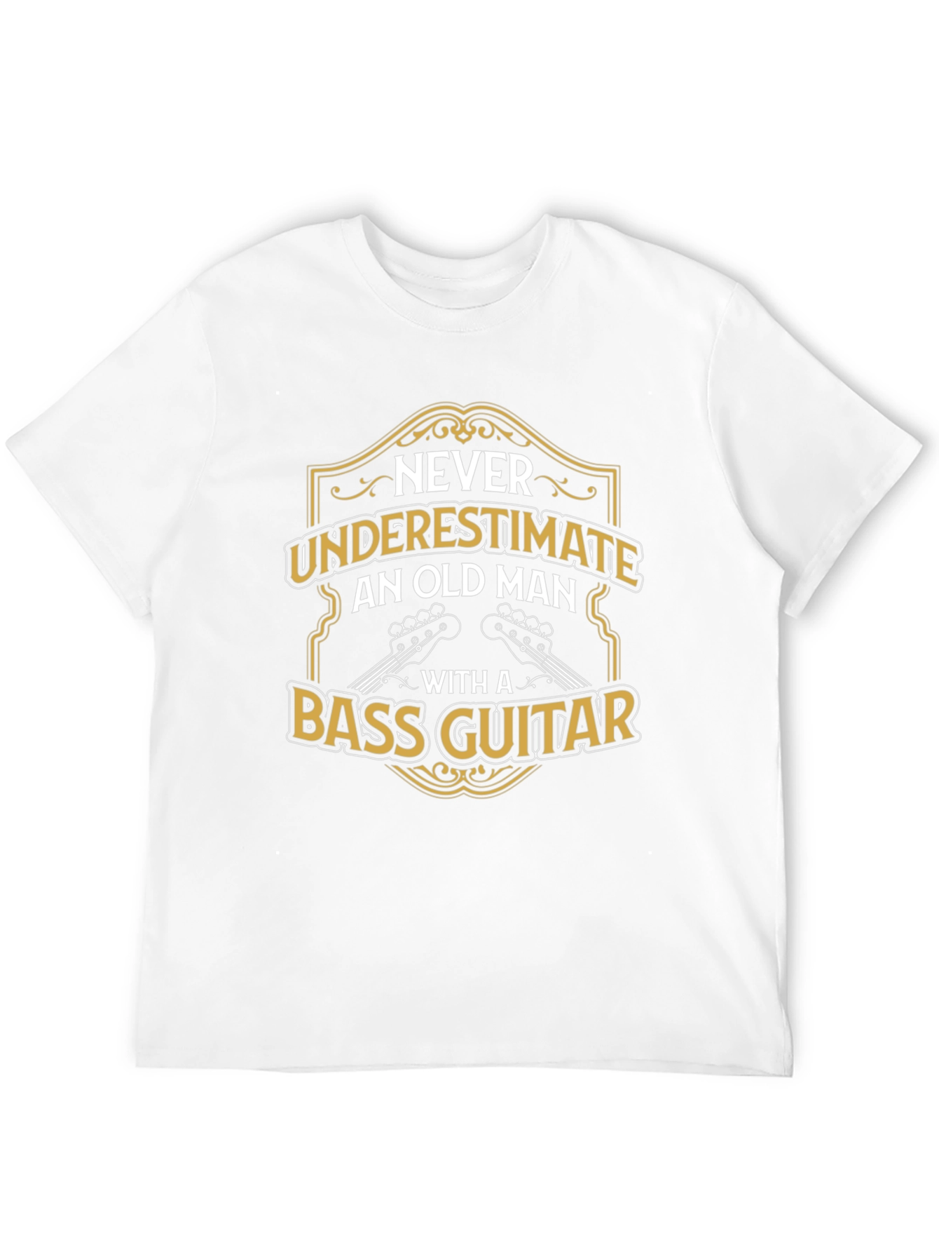 Old Man Bass Guitar T-Shirt