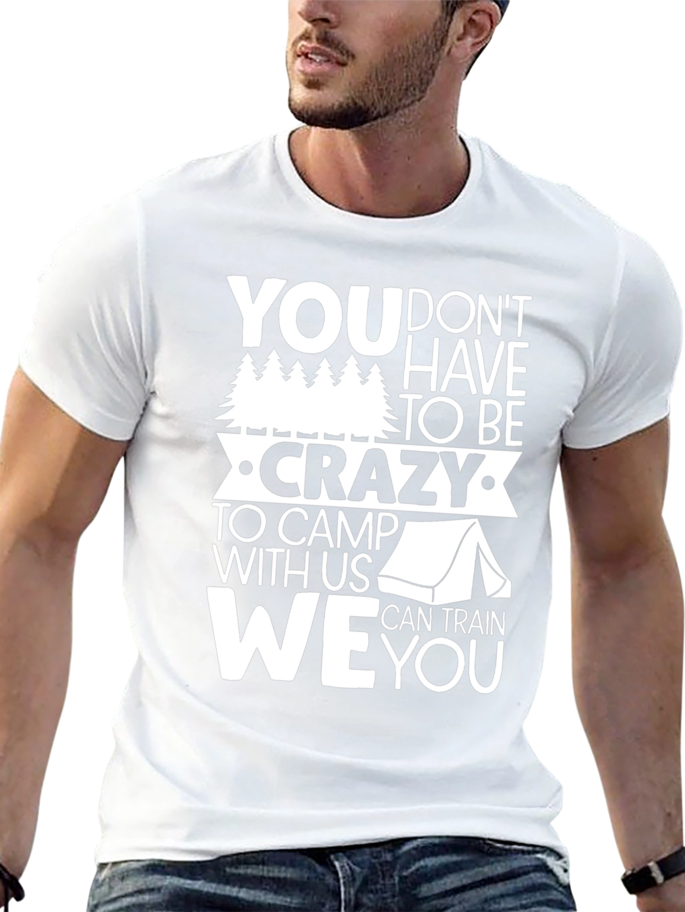 Crazy Camping Graphic T-Shirt