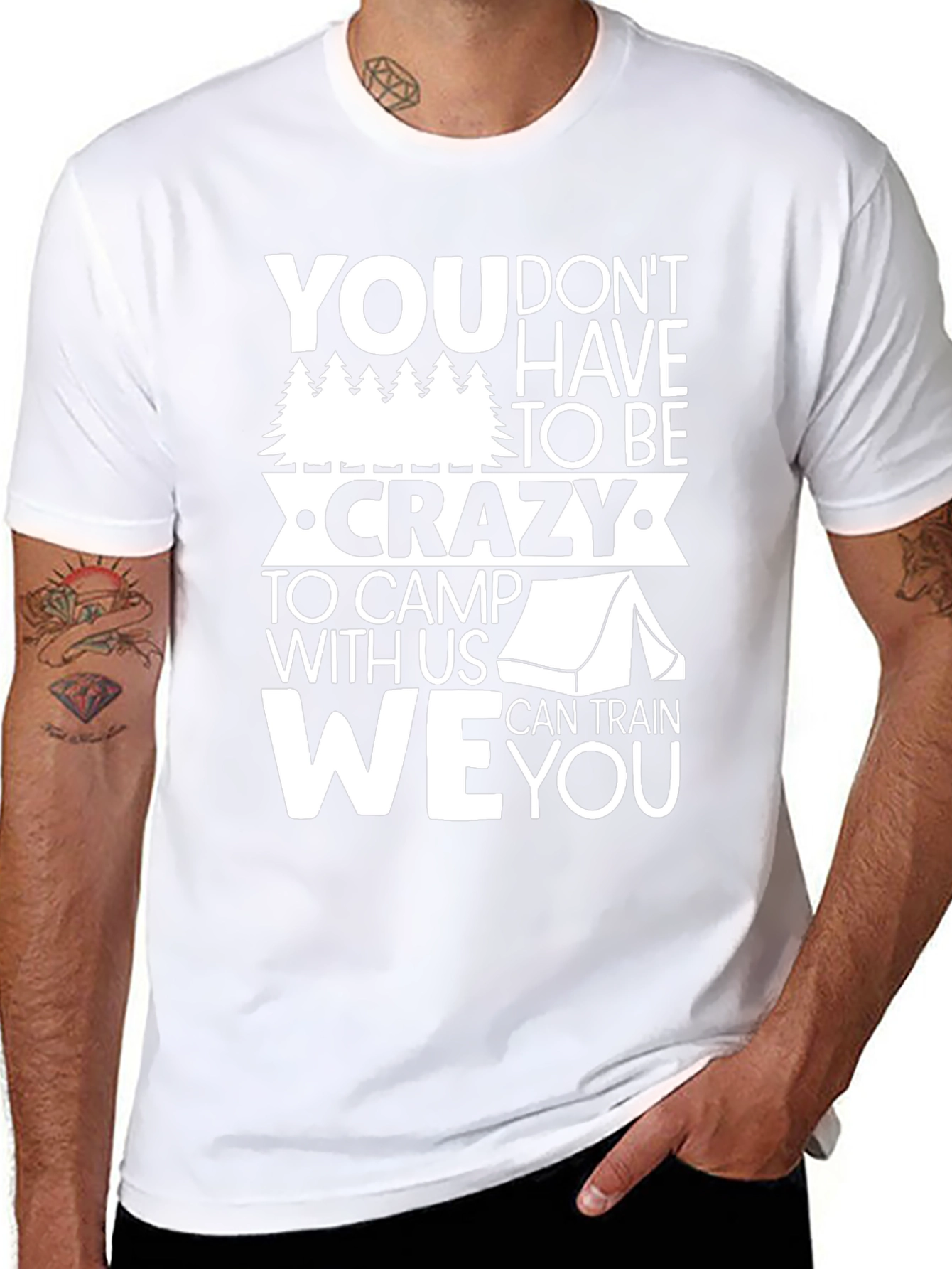 Crazy Camping Graphic T-Shirt
