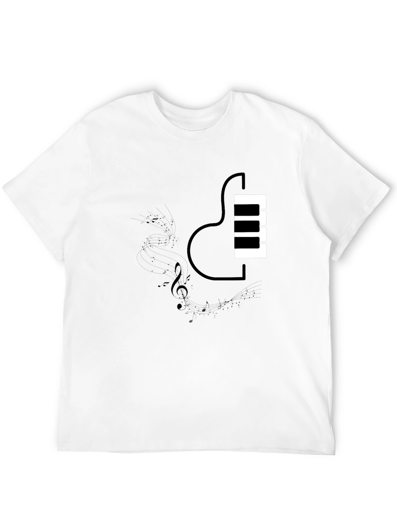 Piano Guitar Fusion T-Shirt - Music Lovers Tee