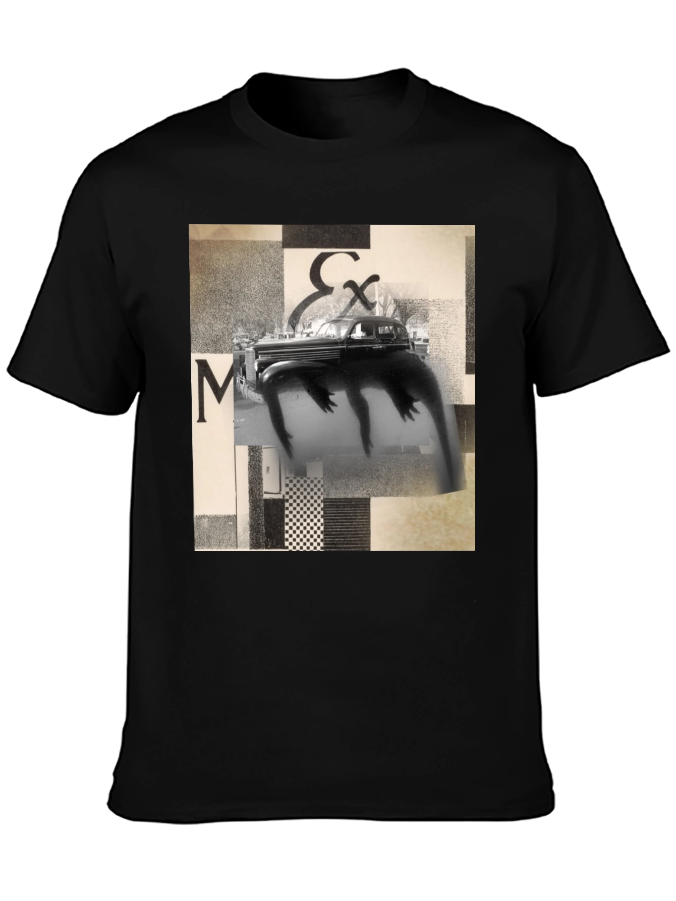 Abstract Art Black T-Shirt