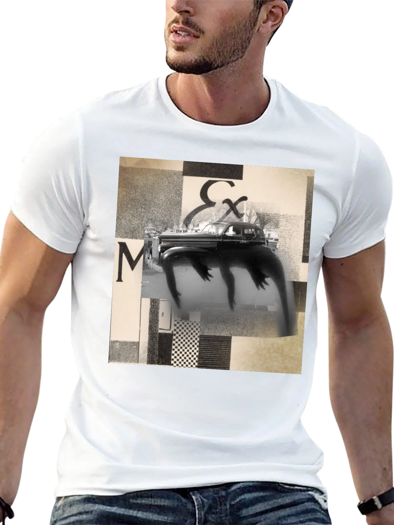 Abstract Art Black T-Shirt