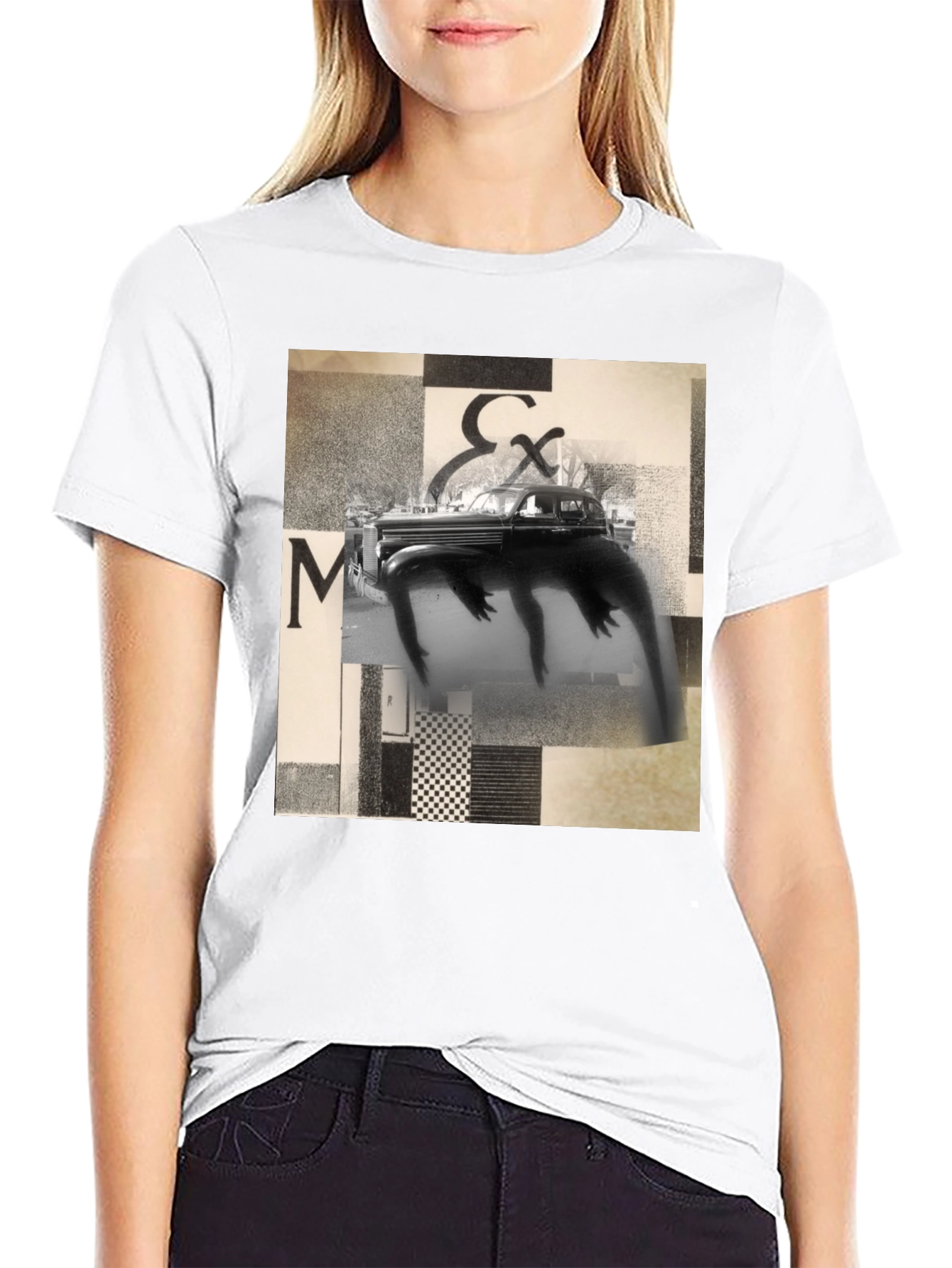 Abstract Art Black T-Shirt
