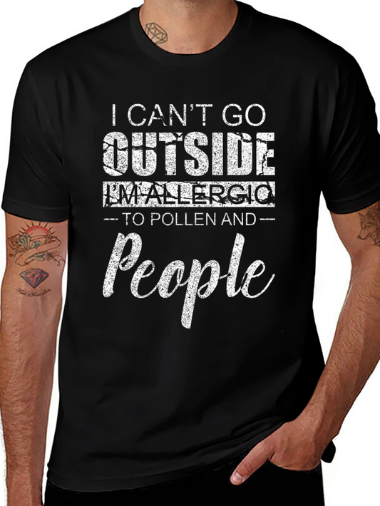 Funny Allergic to People T-Shirt