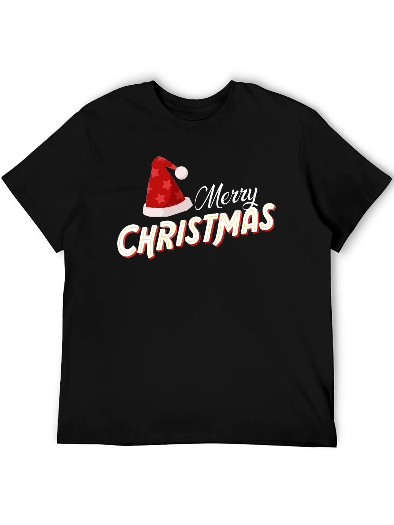 Festive Merry Christmas Graphic Tee - Holiday Season Apparel