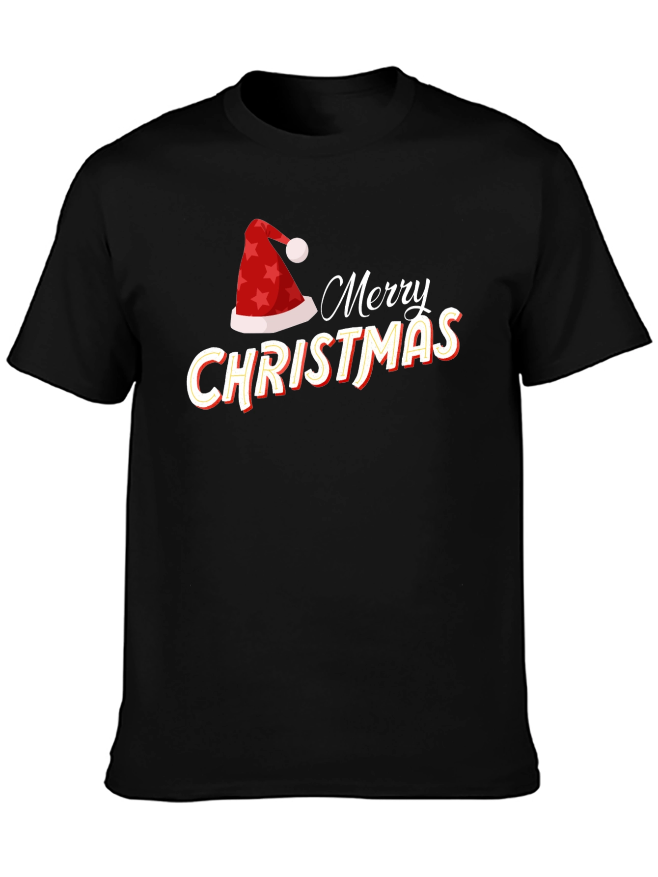 Festive Merry Christmas Graphic Tee - Holiday Season Apparel