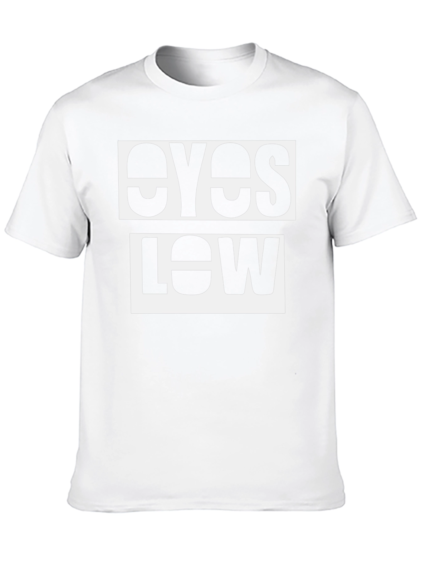 Eyes Low Graphic Tee - Modern Black T-Shirt