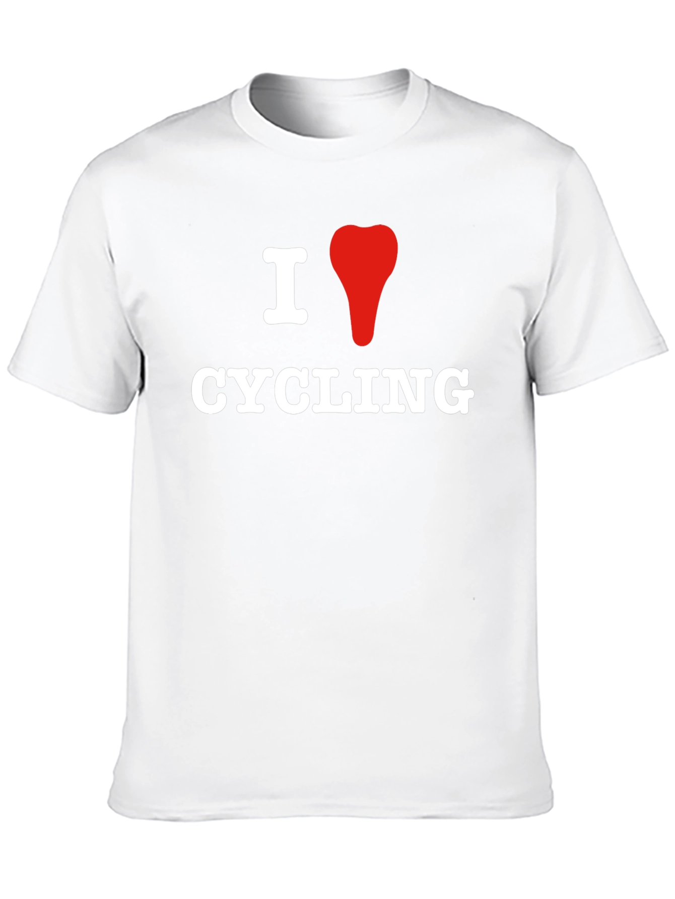 I Love Cycling T-Shirt - Black Graphic Tee