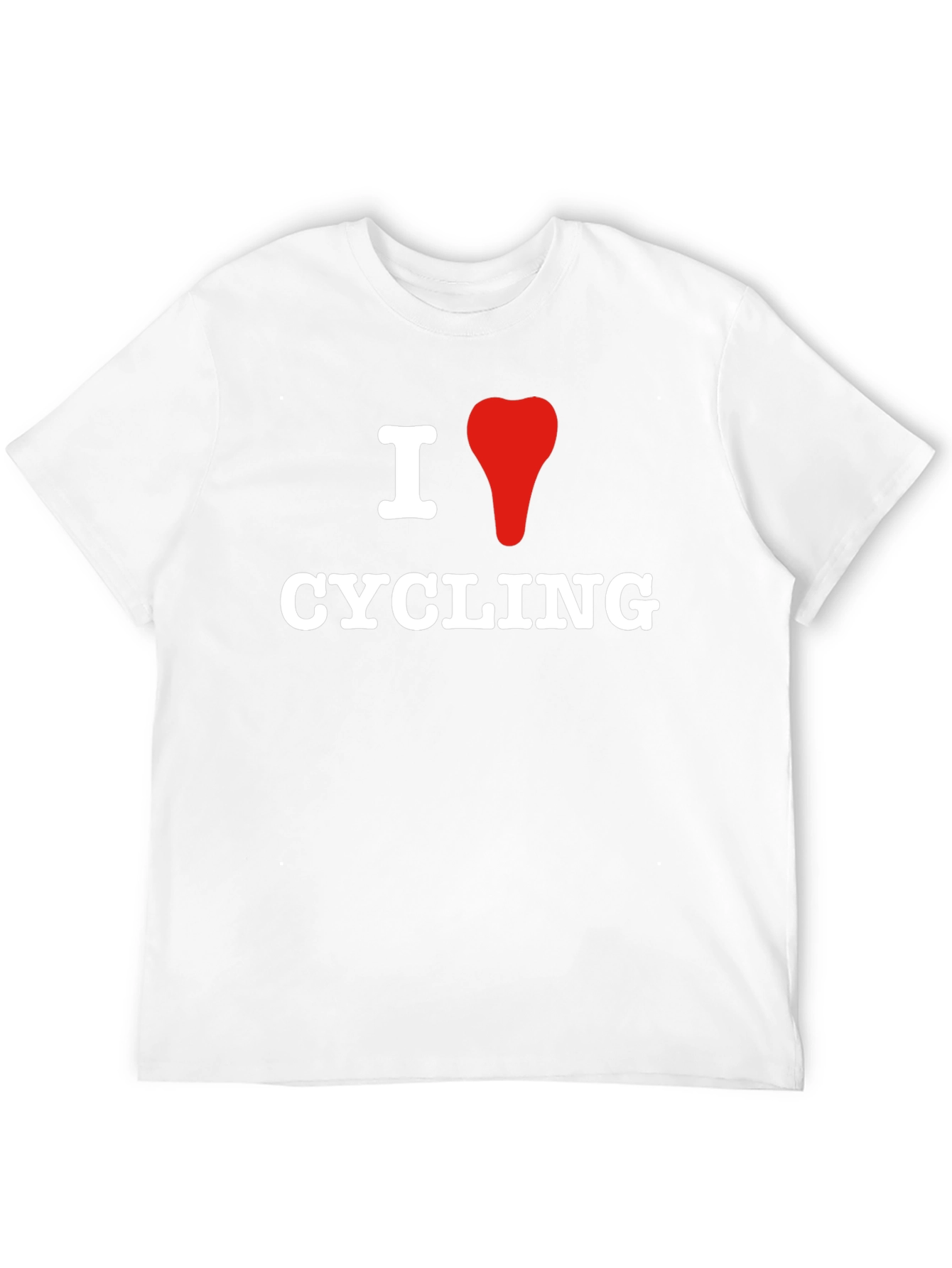 I Love Cycling T-Shirt - Black Graphic Tee