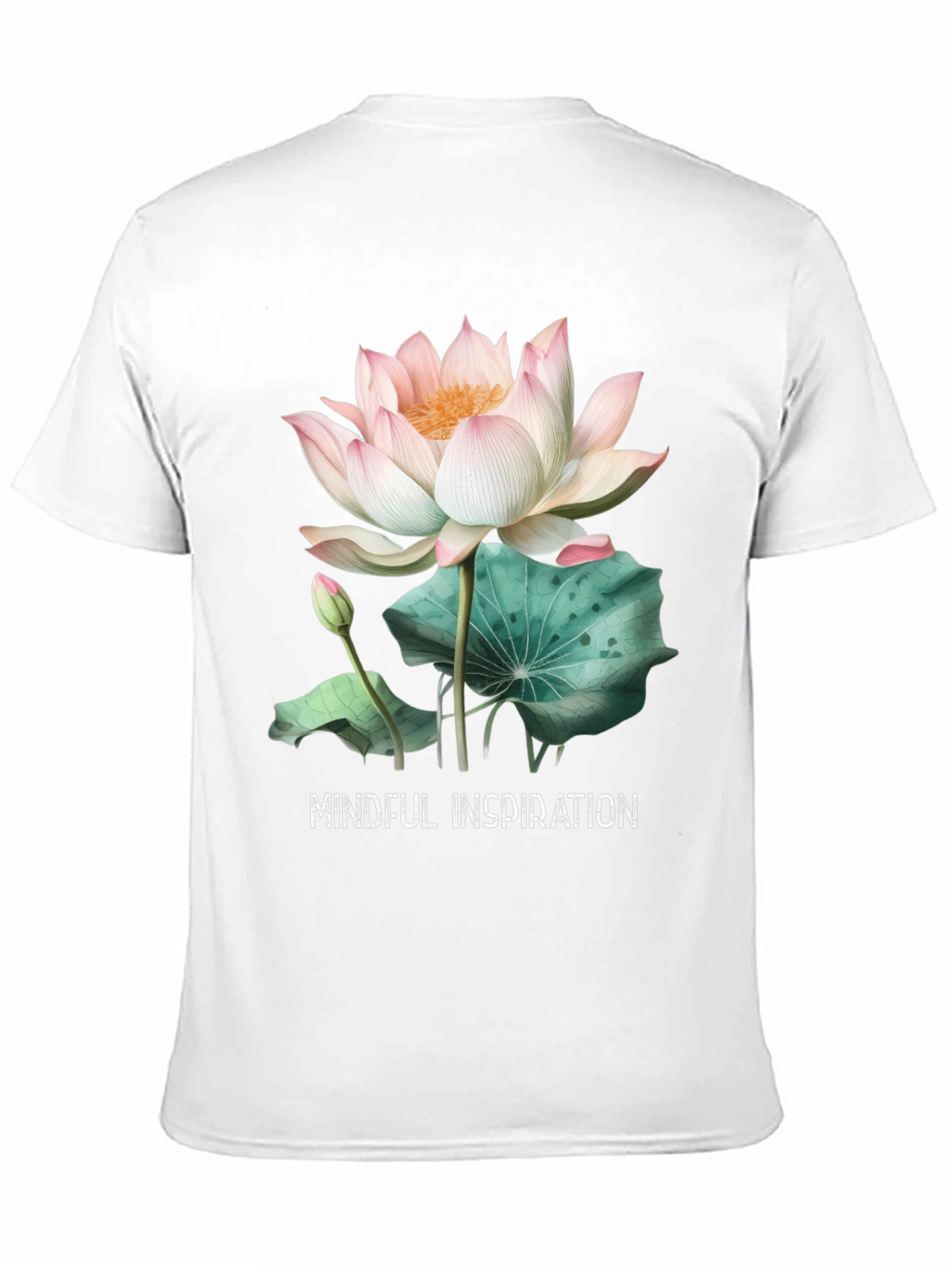 Mindful Inspiration Lotus Graphic Tee - Black