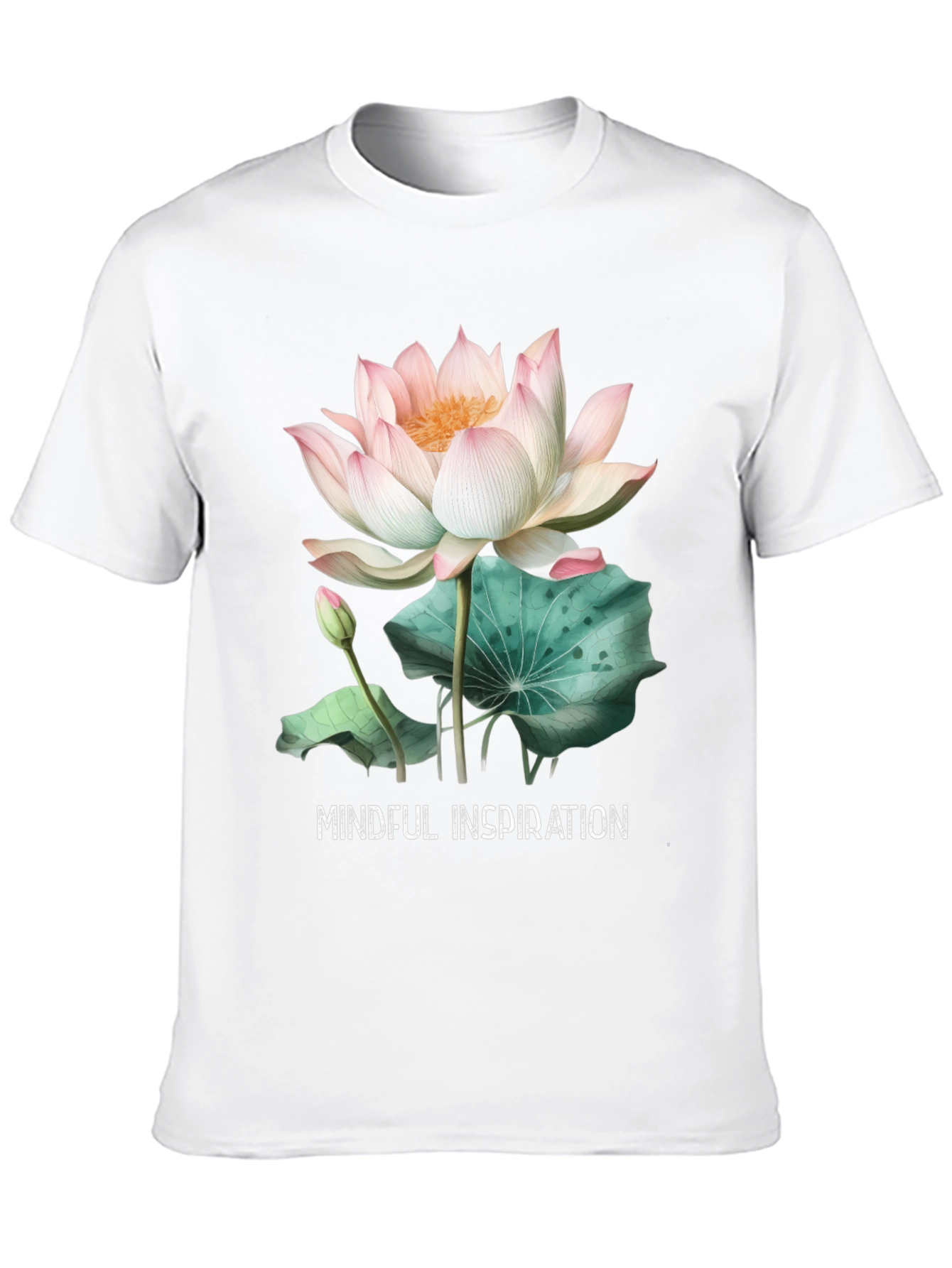 Mindful Inspiration Lotus Graphic Tee - Black