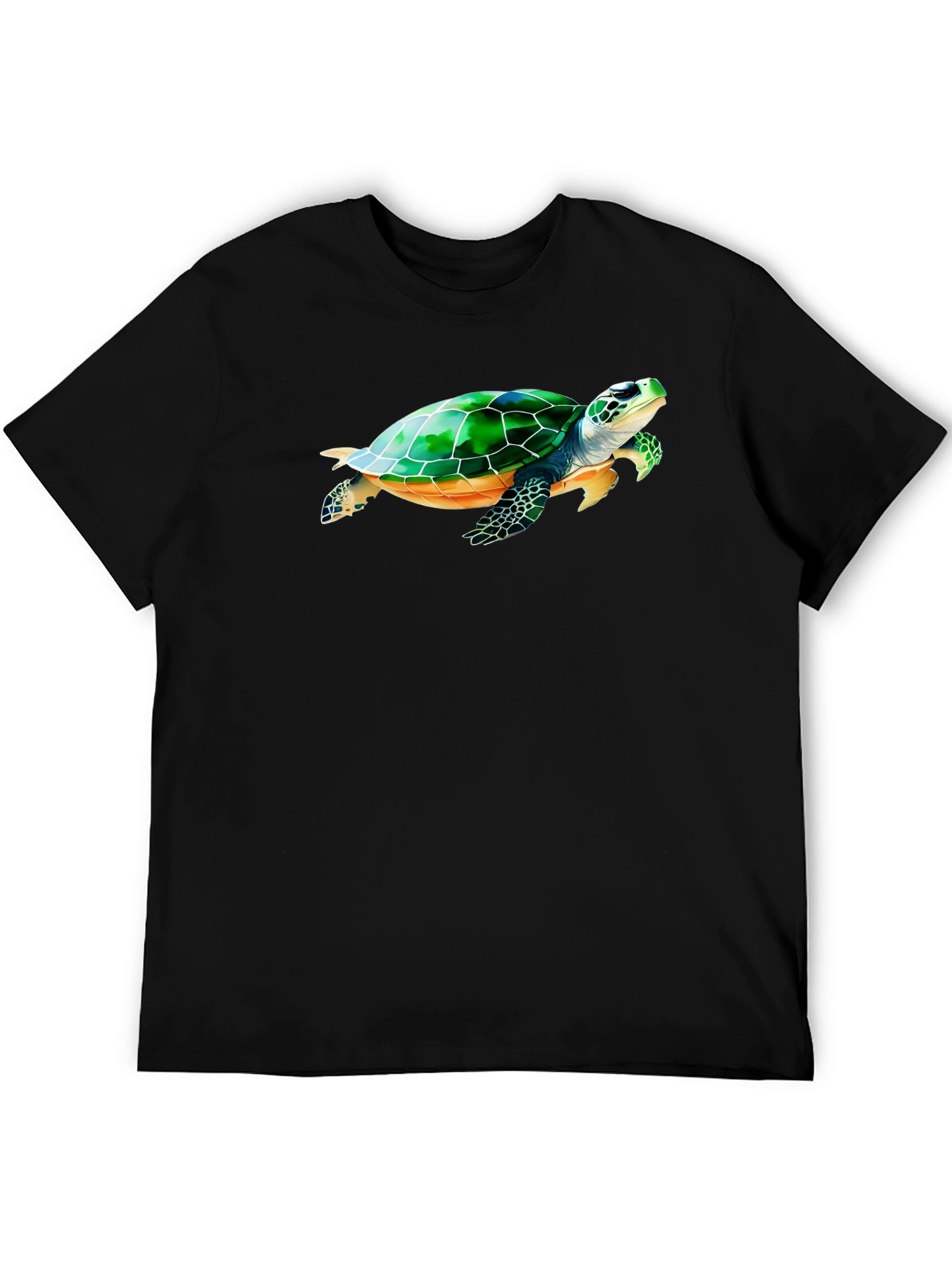 Sea Turtle Graphic Black T-Shirt