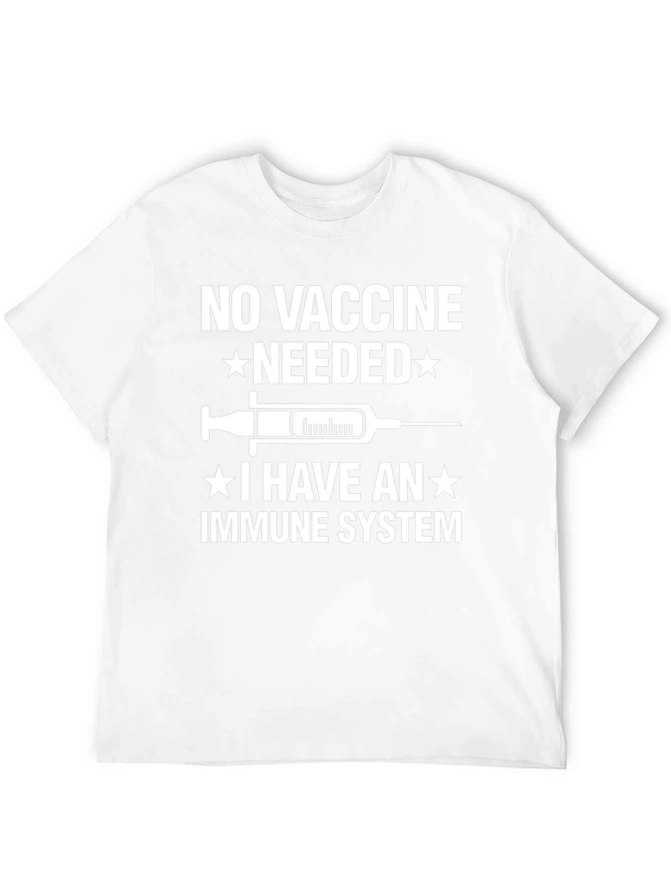 No Vaccine Needed Immune System T-Shirt