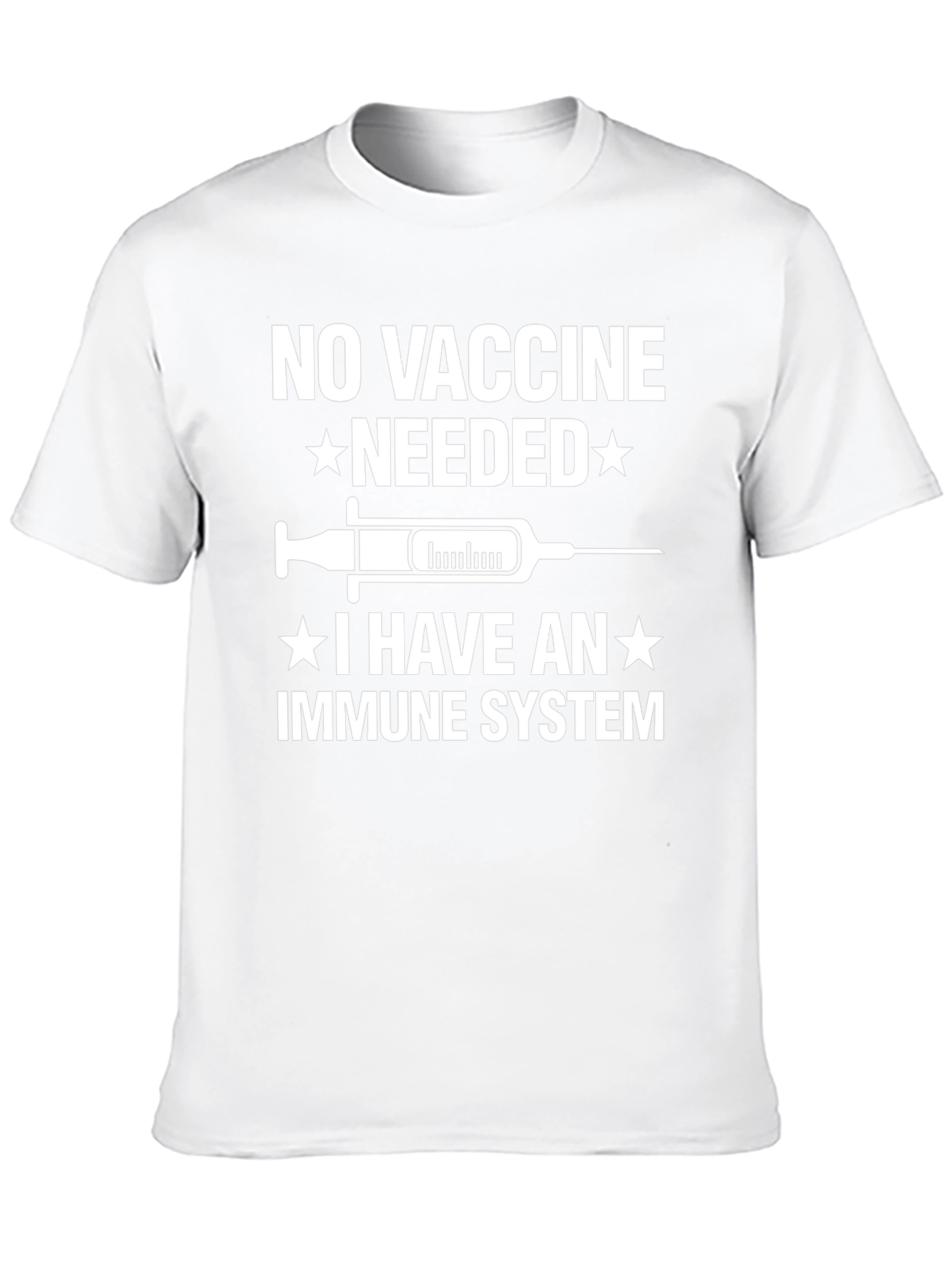 No Vaccine Needed Immune System T-Shirt