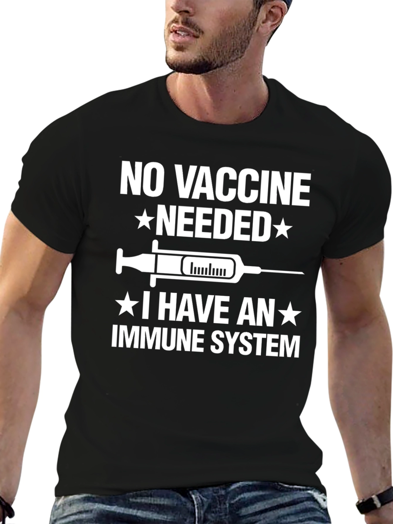 No Vaccine Needed Immune System T-Shirt
