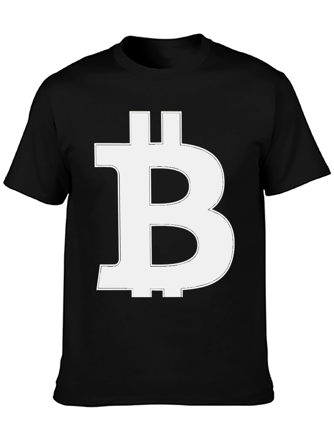 Bitcoin Logo Graphic Tee - Black Crypto T-Shirt