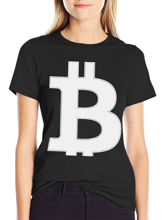 Bitcoin Logo Graphic Tee - Black Crypto T-Shirt